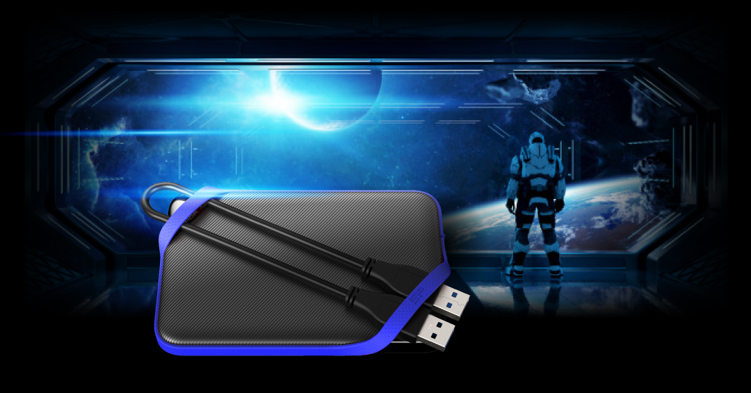 Ổ cứng di động SILICON POWER ARMOR A62 2TB Black Blue, 2.5 inch